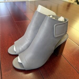 Gray Open-Toe Women's Boots
